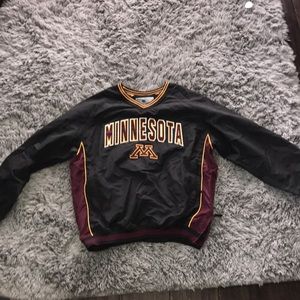 Minnesota crew neck windbreaker